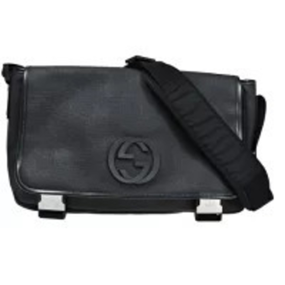 Gucci shoulder bag Interlocking black leather